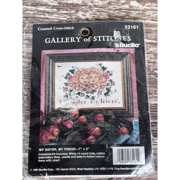 Bucilla Other - BUCILLA Gallery of Stitches MY SISTER, MY FRIEND 7" x 5"